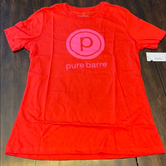 Pure Barre Tops - Pure Barre Relaxed Tee Poppy Color